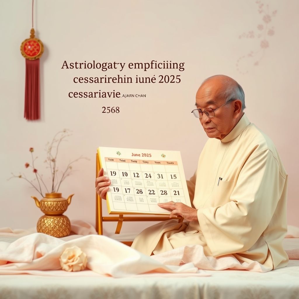 ฤกษ์ผ่าคลอดมิถุนายน 2568 พร้อมคำแนะนำจาก อ.ชัญ